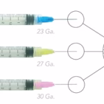 Endo Irrigation Combo Kit: 3 CC Luer-Lock syringes & 1" bendable monoject (notched) needle tips - 100 X 23 Ga. Blue Tips W/ 100 X 3 Cc Syringes